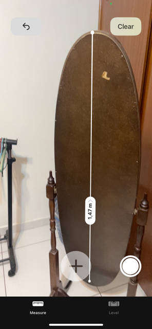 SOLID WOOD "FREE-STANDING" TILTING OVAL CHEVAL MIRROR IN GREAT CONDITION