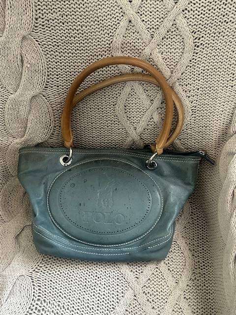 Polo sky blue hand bag