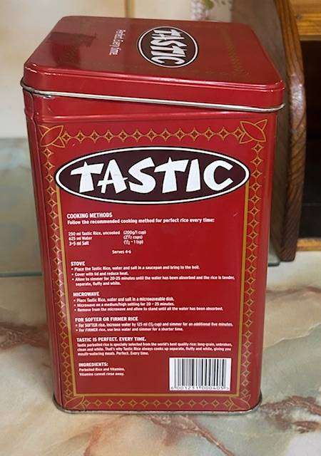 TASTIC RICE Collectable tin