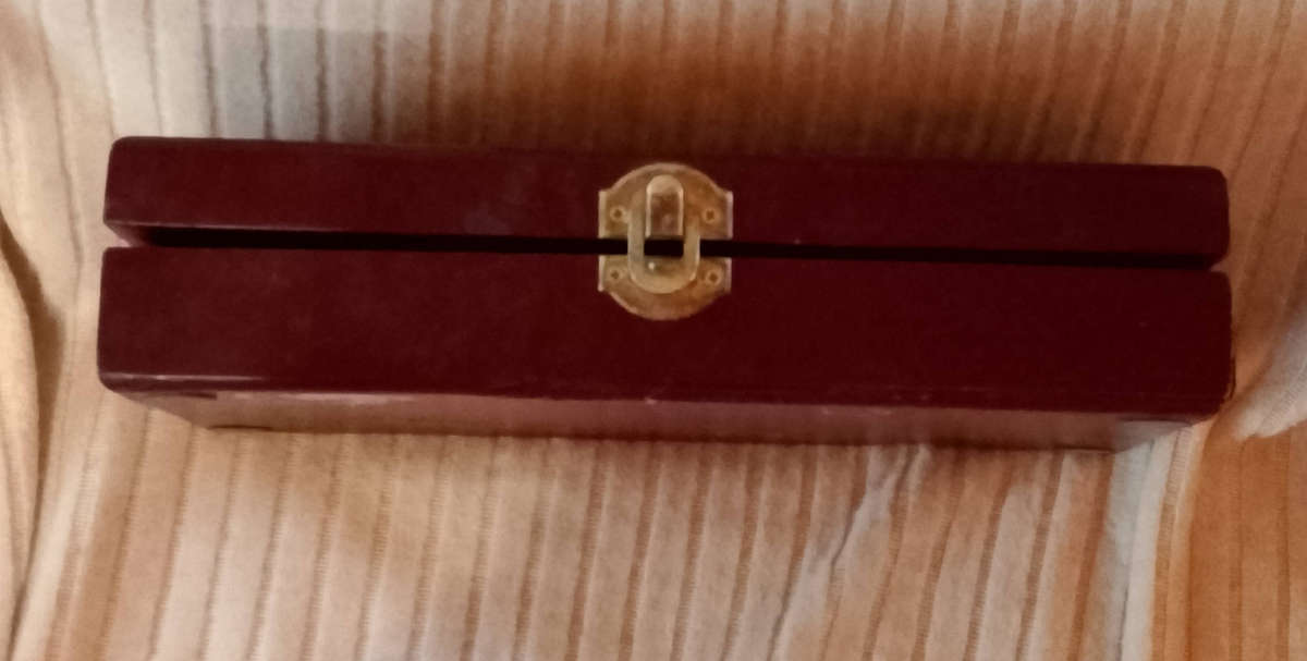 Bottle opener set in wooden box. UNCOMPLETE