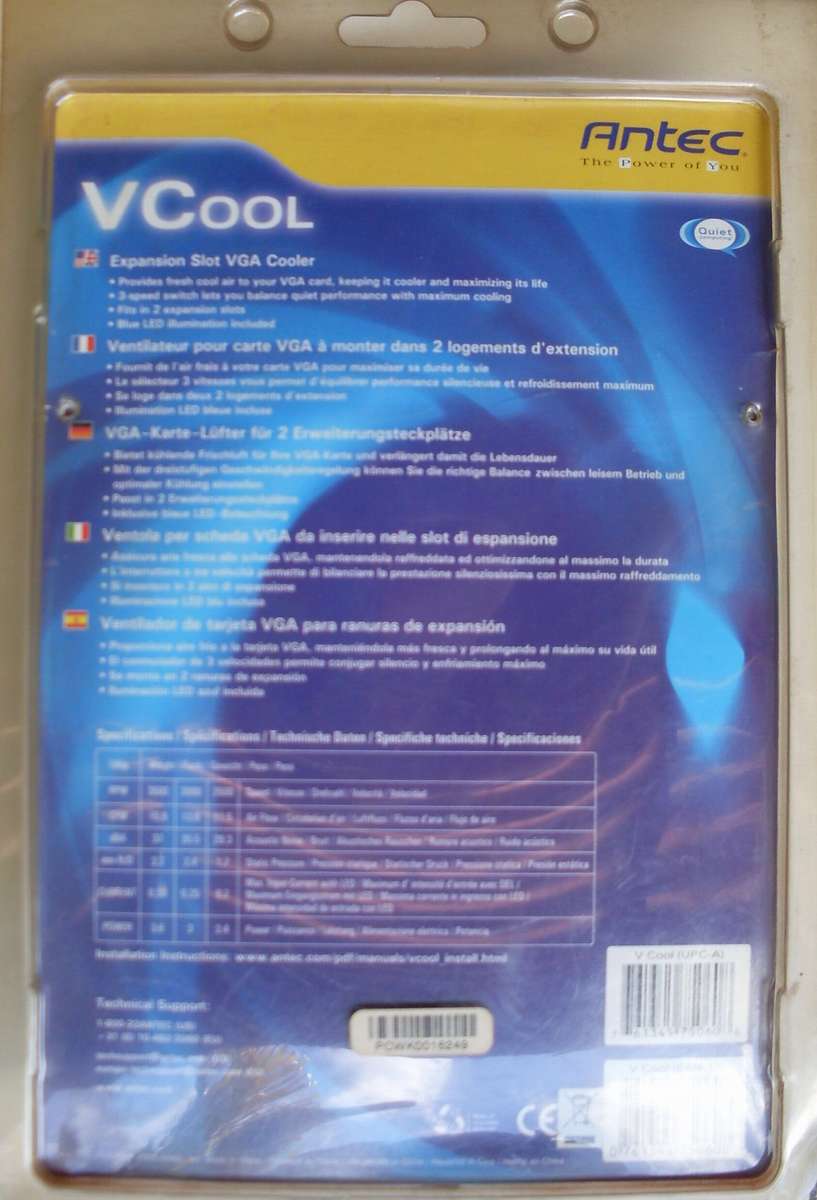 Antec VCool Slot mounted Video Card Cooler (2003)