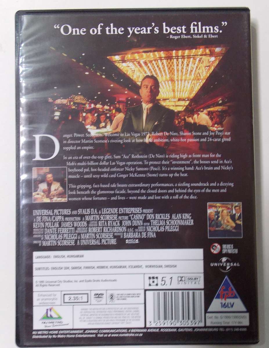 Casino (Robert De Niro 1995) DVD