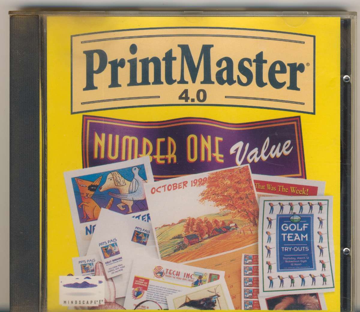 Mindscape Print Master Gold 4.0 CD for Windows 95/98 (1998)