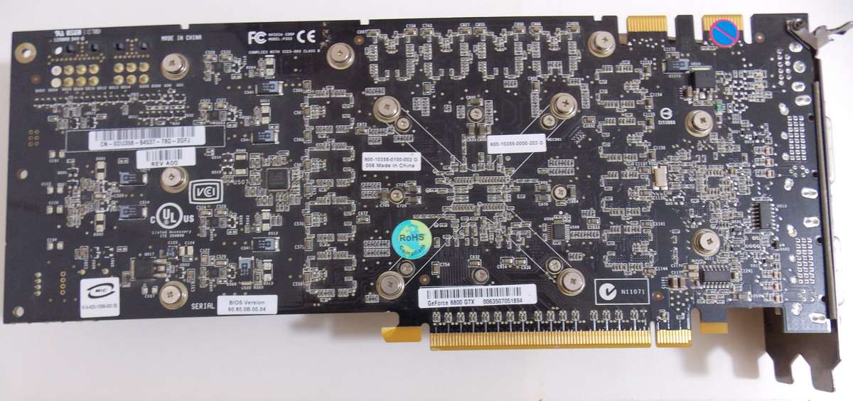 nVidia 8800 GTX 768MB 384-Bit PCI-E (2006)