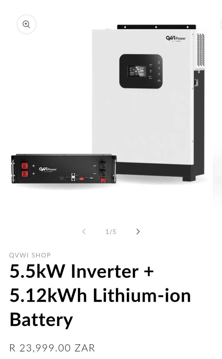 5.5kW Inverter + 5.12kWh Lithium-ion Battery