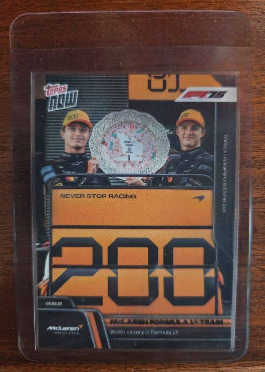 F1 Topps Now Trading Card - #54 McLaren 200th Victory