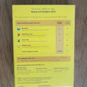 Microsoft Office DVD: MAC 2011. Home & Student edition