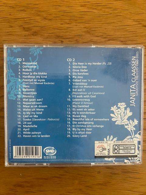 CD: Janita Classen Grootste Treffers 1980 - 2005 Dubbel CD 2005