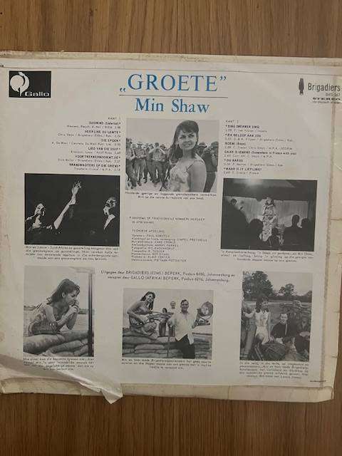 Record: Min Shaw - Groete. 1970