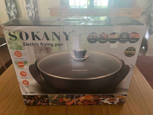 500 Watt Sokany Electric Frying Pan SK-2004