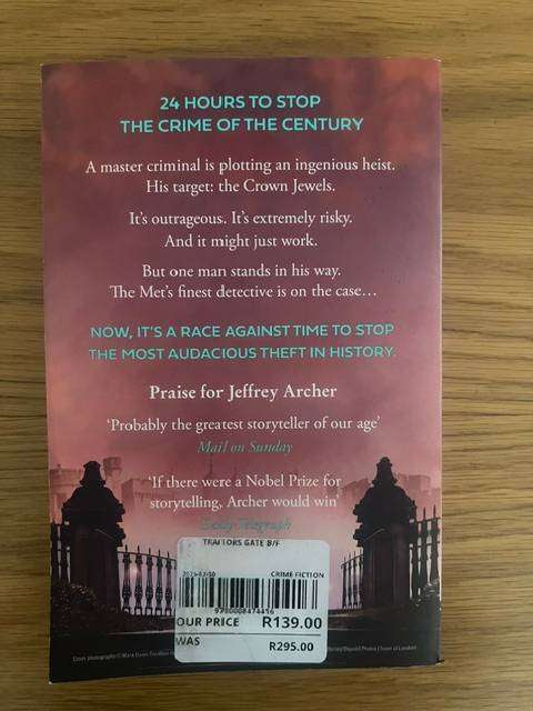 Book:  Traitors Gate.  Jeffrey Archer.