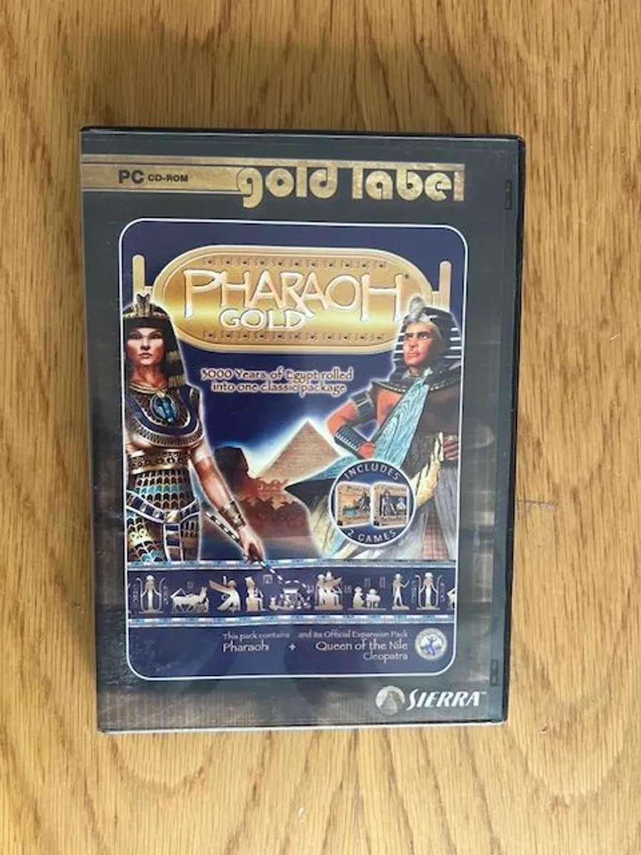 PC CD-ROM: Pharaoh Gold plus Queen of the Nile - Cleopatra. 2003.