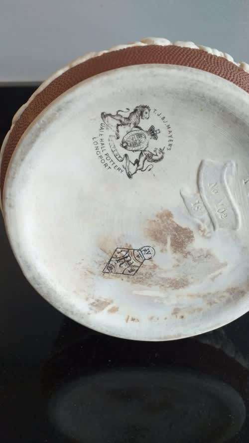 T.J & Mayer Dale Hall pottery - Longport Jug 1850s Paul et Virginie.