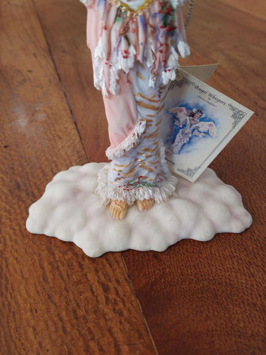 Rare Ltd Ed Figurine - Winter Blessings Angel Whispers by Christine Haworth - Leonardo Collection.