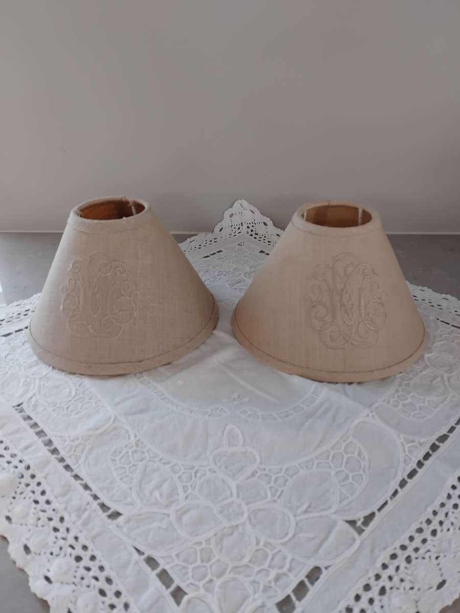 1980s Biggie Best lamp shades.