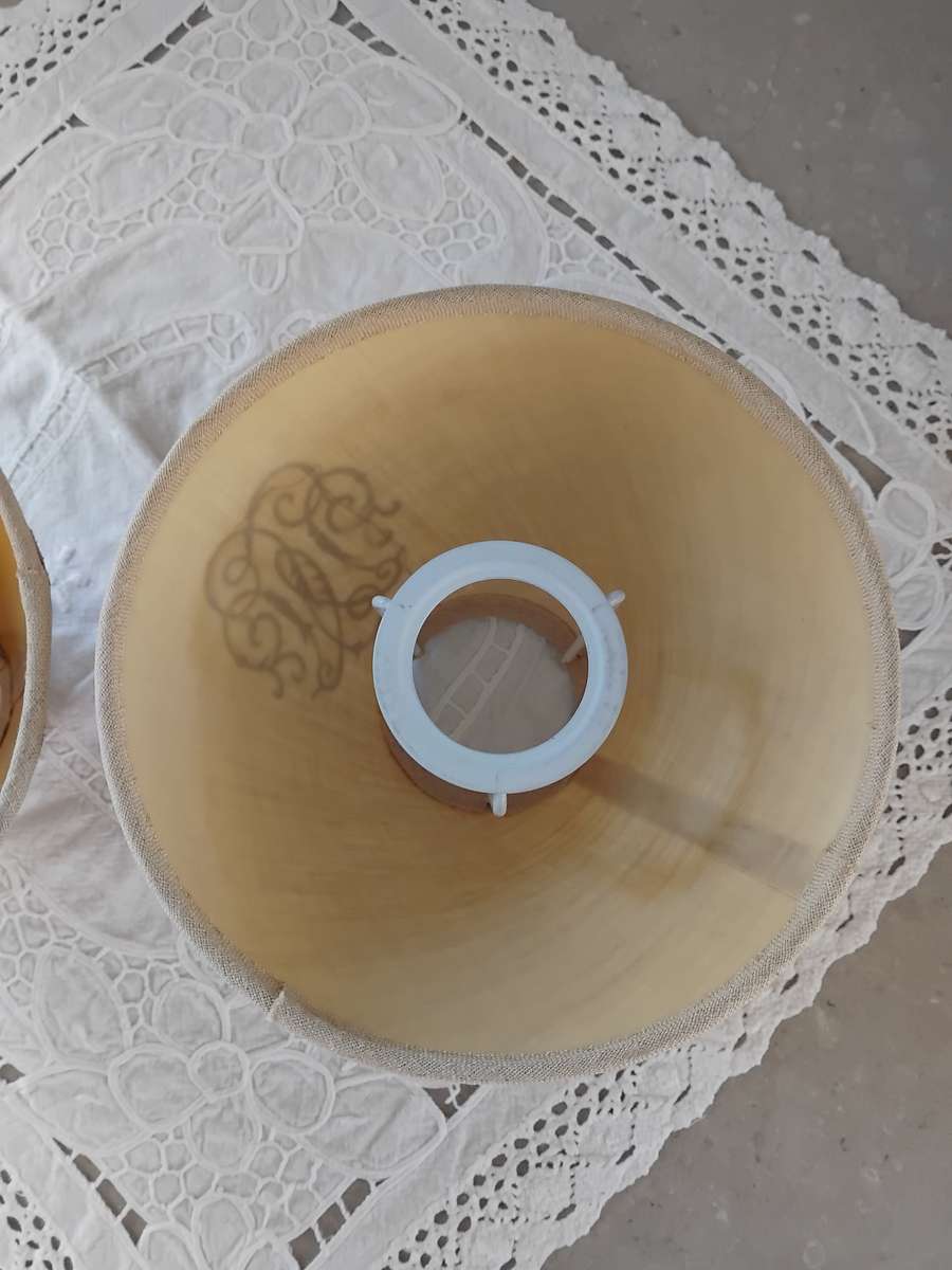 1980s Biggie Best lamp shades.