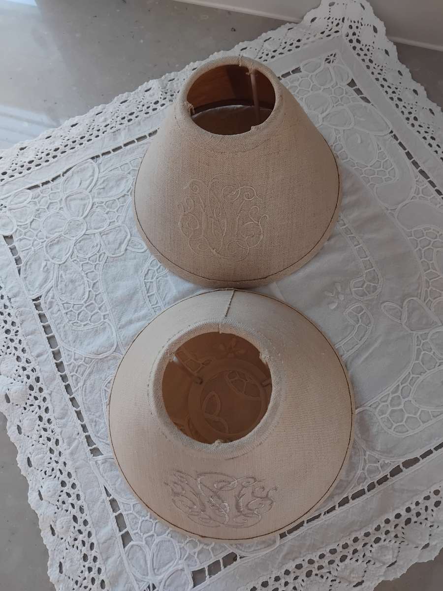 1980s Biggie Best lamp shades.