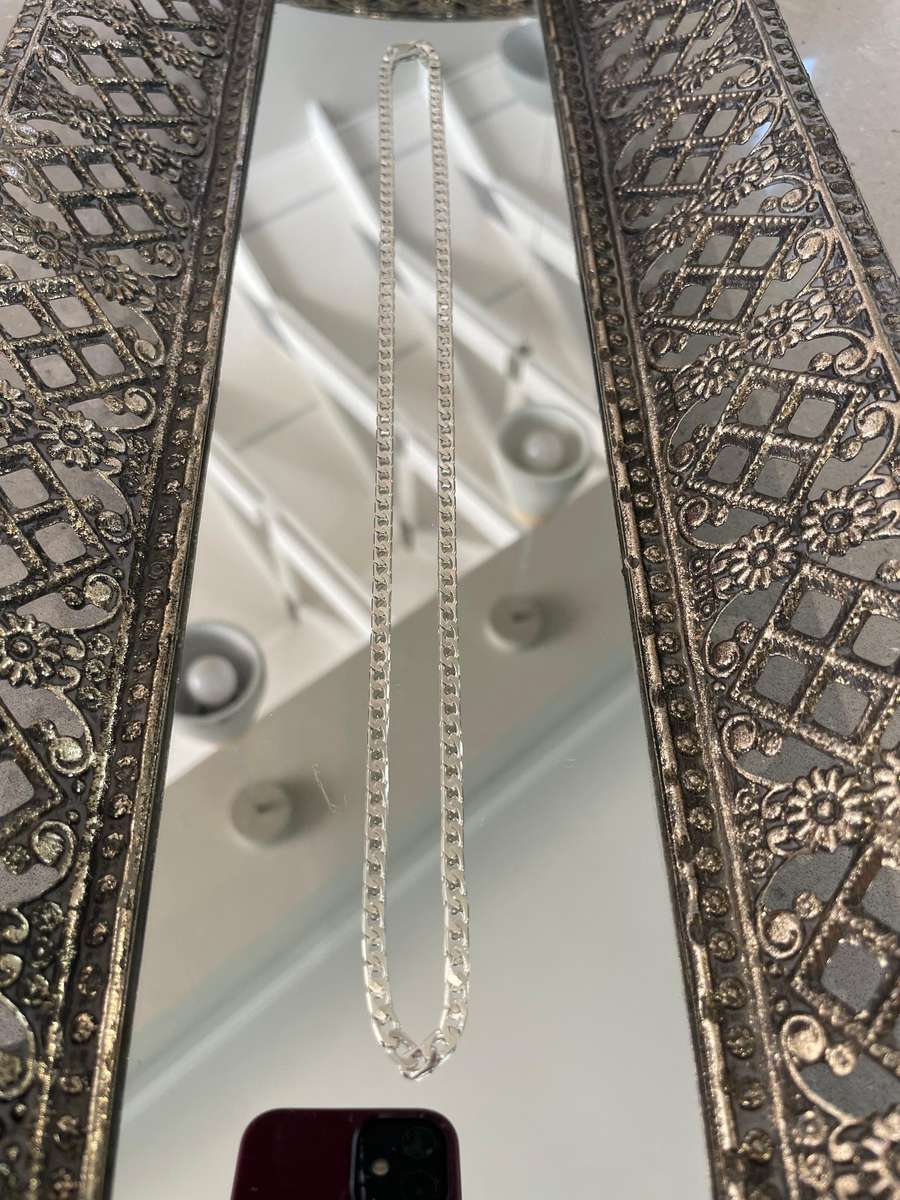 925 Sterling Silver Curb Cuban link chain. 925 Hallmark!