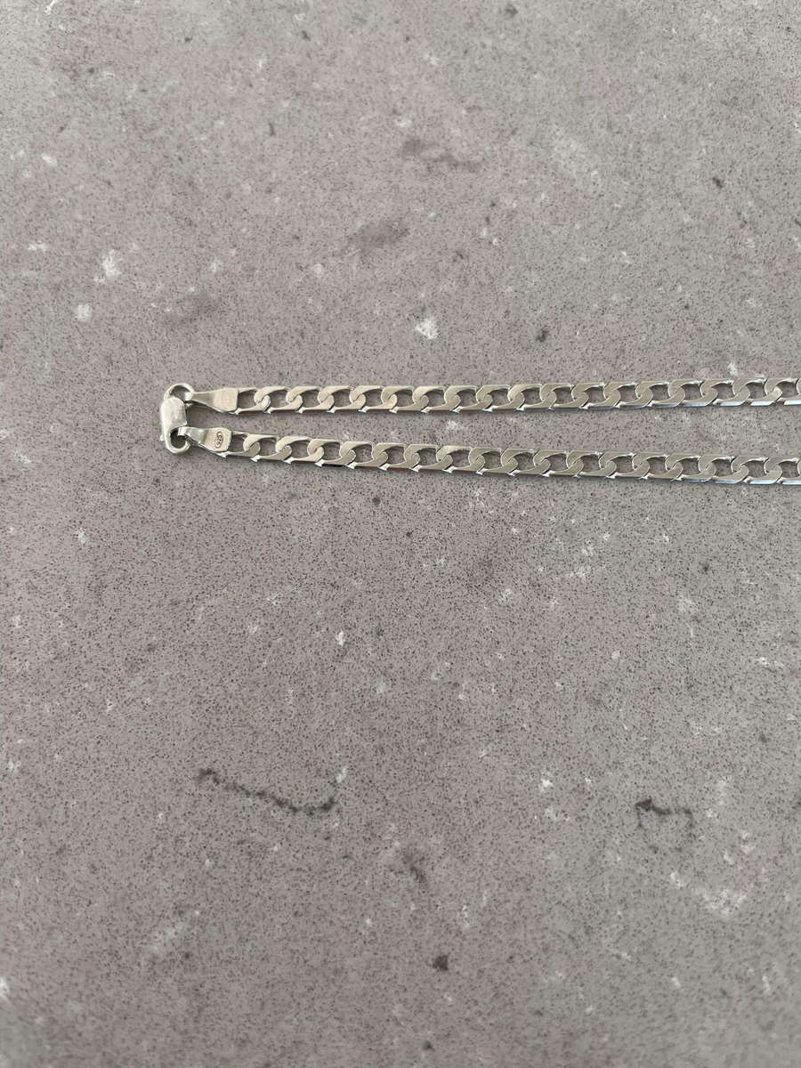 925 Sterling Silver Curb Cuban link chain. 925 Hallmark!