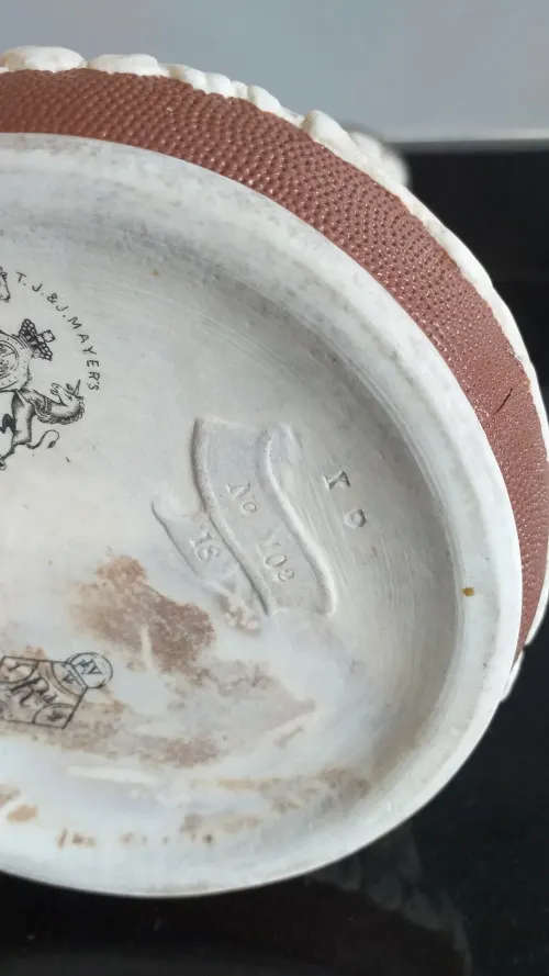 T.J & Mayer Dale Hall pottery - Longport Jug 1850s Paul et Virginie.