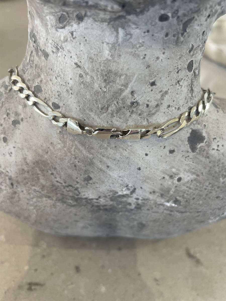 Figaro chain 925 Sterling Silver made in Italy!! 4.7mm - 14.91grams