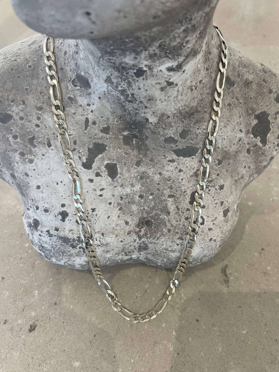 Figaro chain 925 Sterling Silver made in Italy!! 4.7mm - 14.91grams