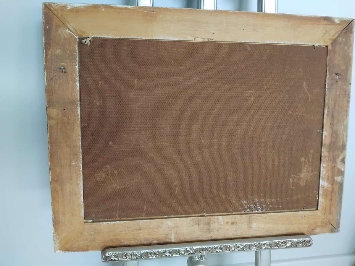 Paul Potgieter (South Africa, 1917 - 1994) original landscape oil on board vintage painting