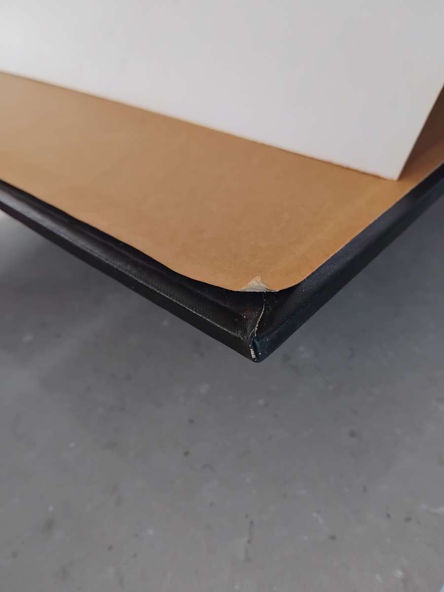 Vintage Corporate Minute Book, Quarter Bind in Red Leather, and unused