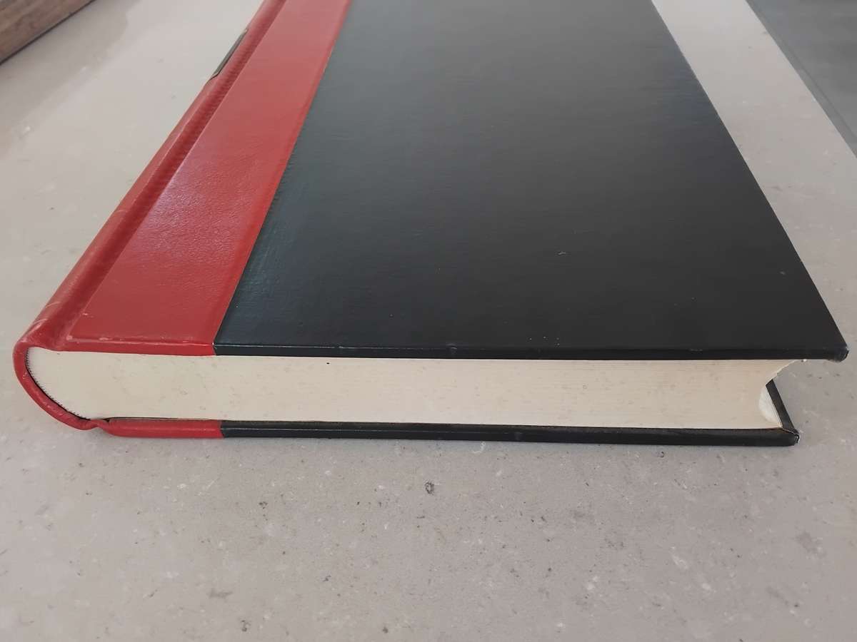 Vintage Corporate Minute Book, Quarter Bind in Red Leather, and unused