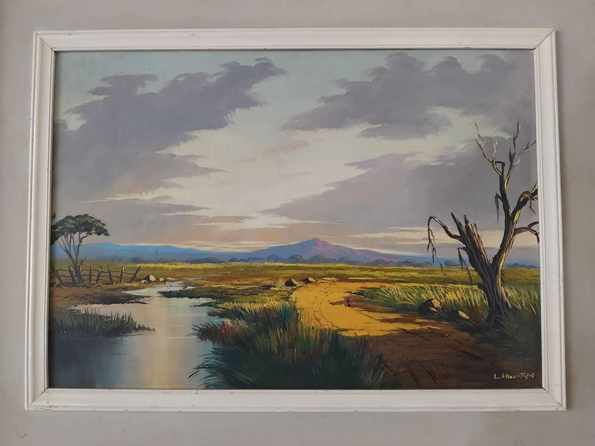 Leslie - John Albertyn (South Africa, 1931 - 2011), signed, original oil on board