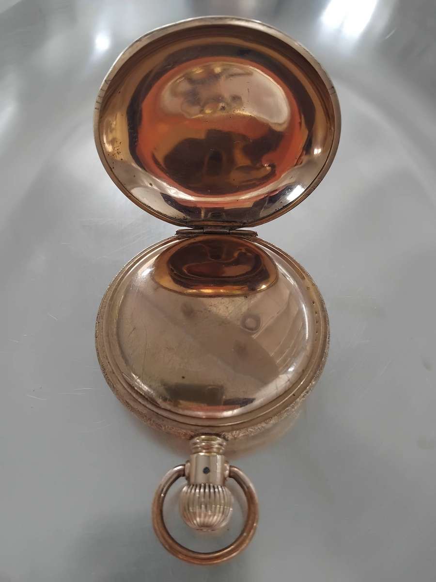 Elgin 1896 Antique Brass Pocket Watch