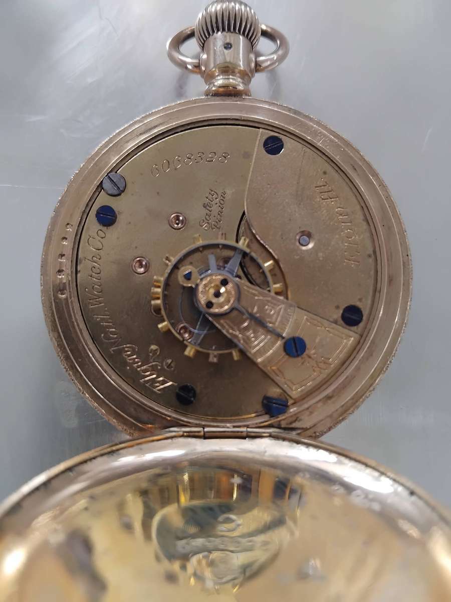 Elgin 1896 Antique Brass Pocket Watch