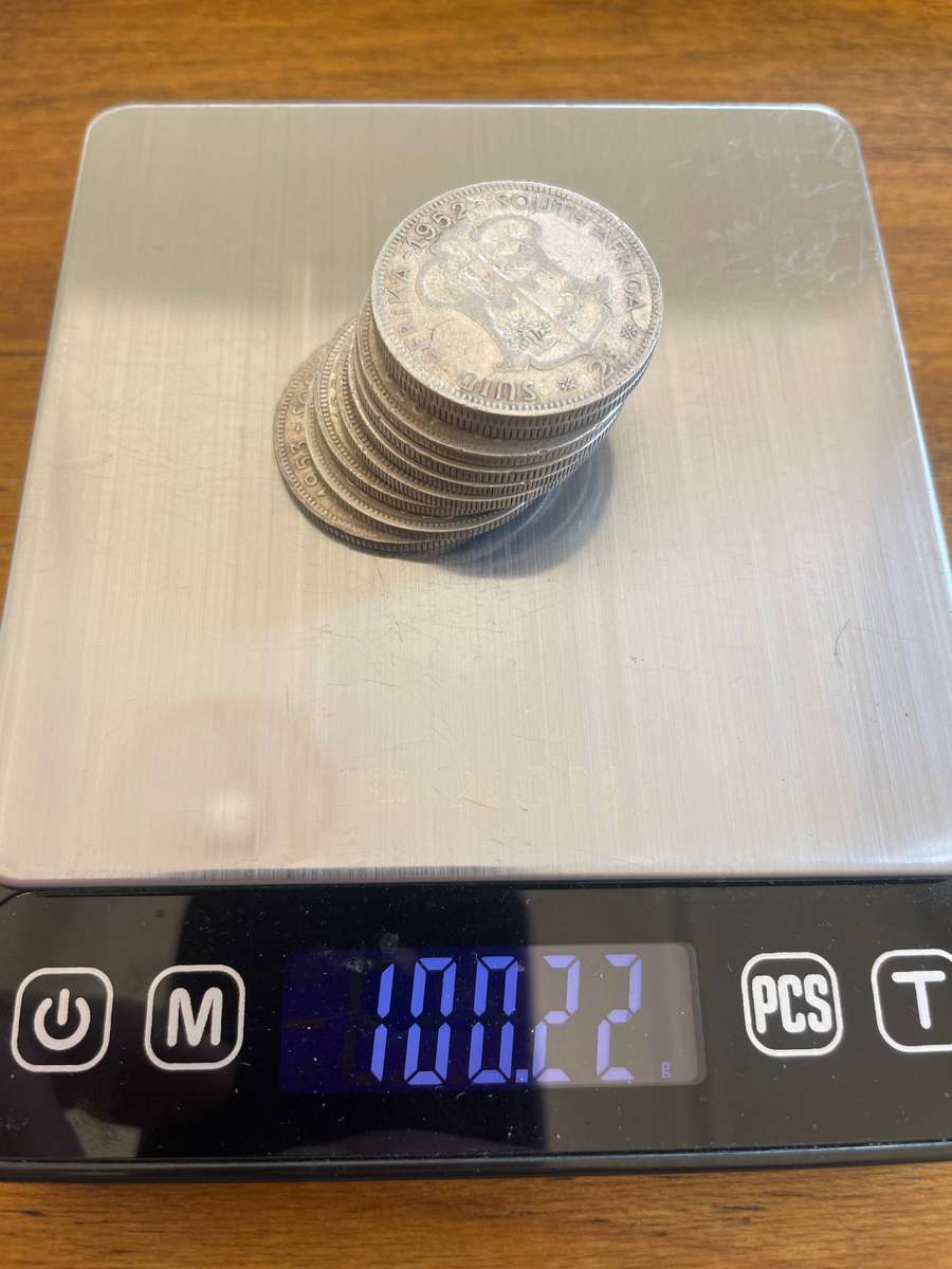 SA Union 50% Silver 2 Shilling Lot (x9), 100.22g