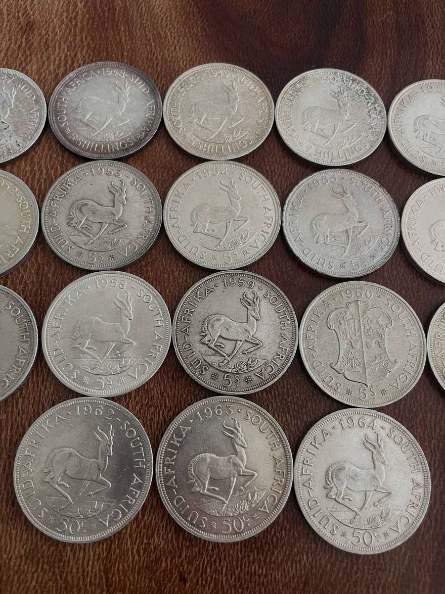 Complete Silver 5 Shilling Crown Set