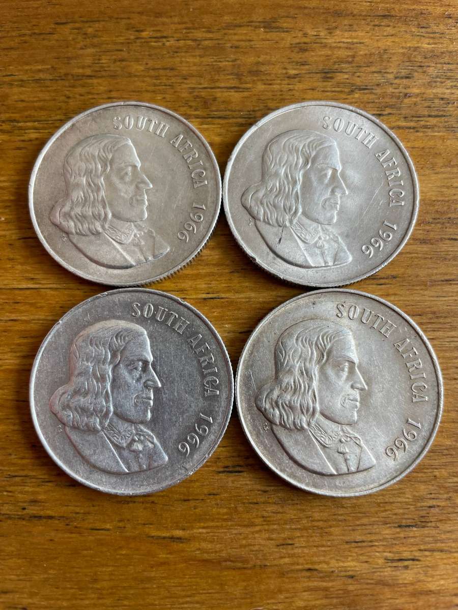 1966 SA Silver R1 English Legend, x4