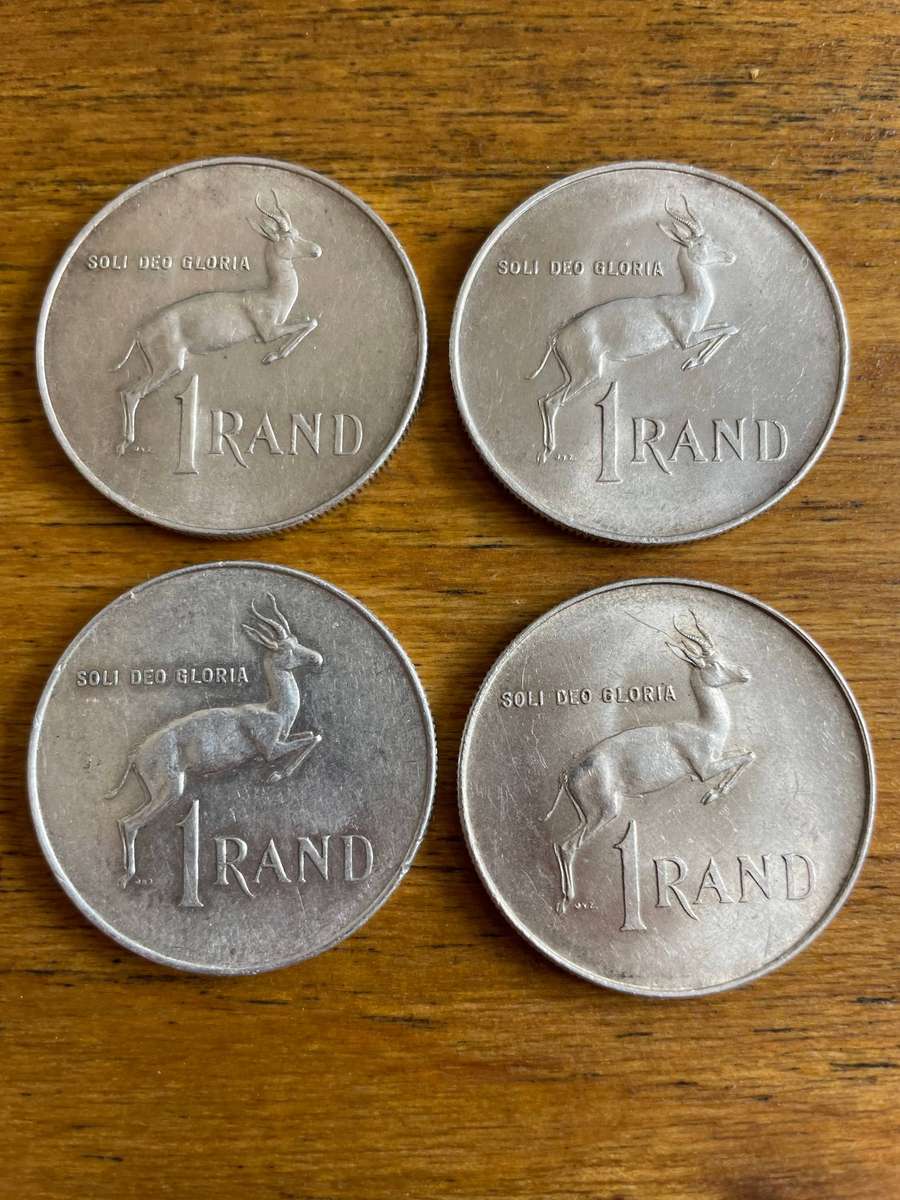 1966 SA Silver R1 English Legend, x4