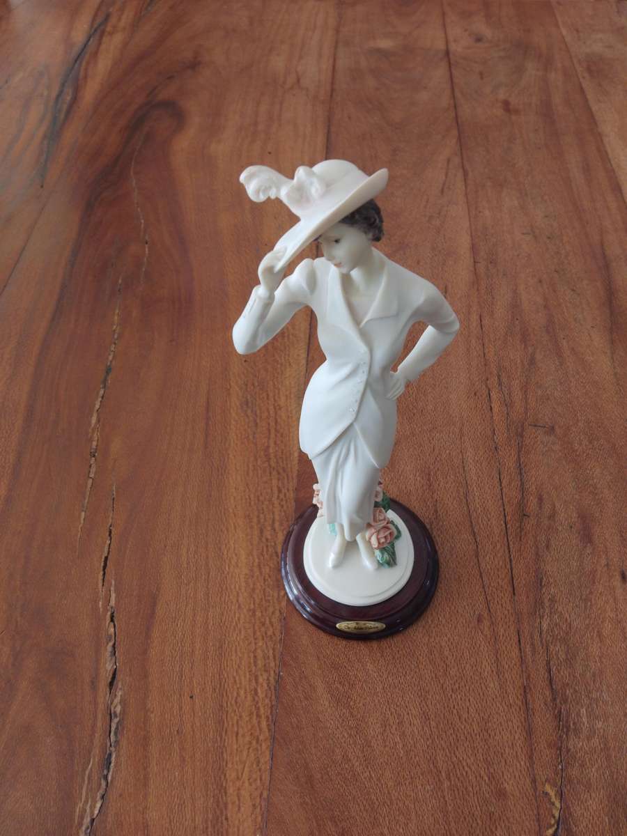 JULIANA Collection - Art Deco Figurine - Girl with a Feather Hat.
