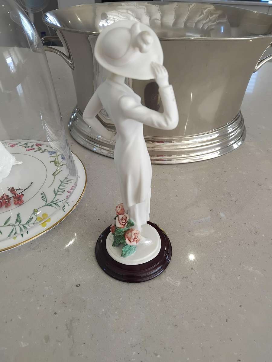 JULIANA Collection - Art Deco Figurine - Girl with a Feather Hat.