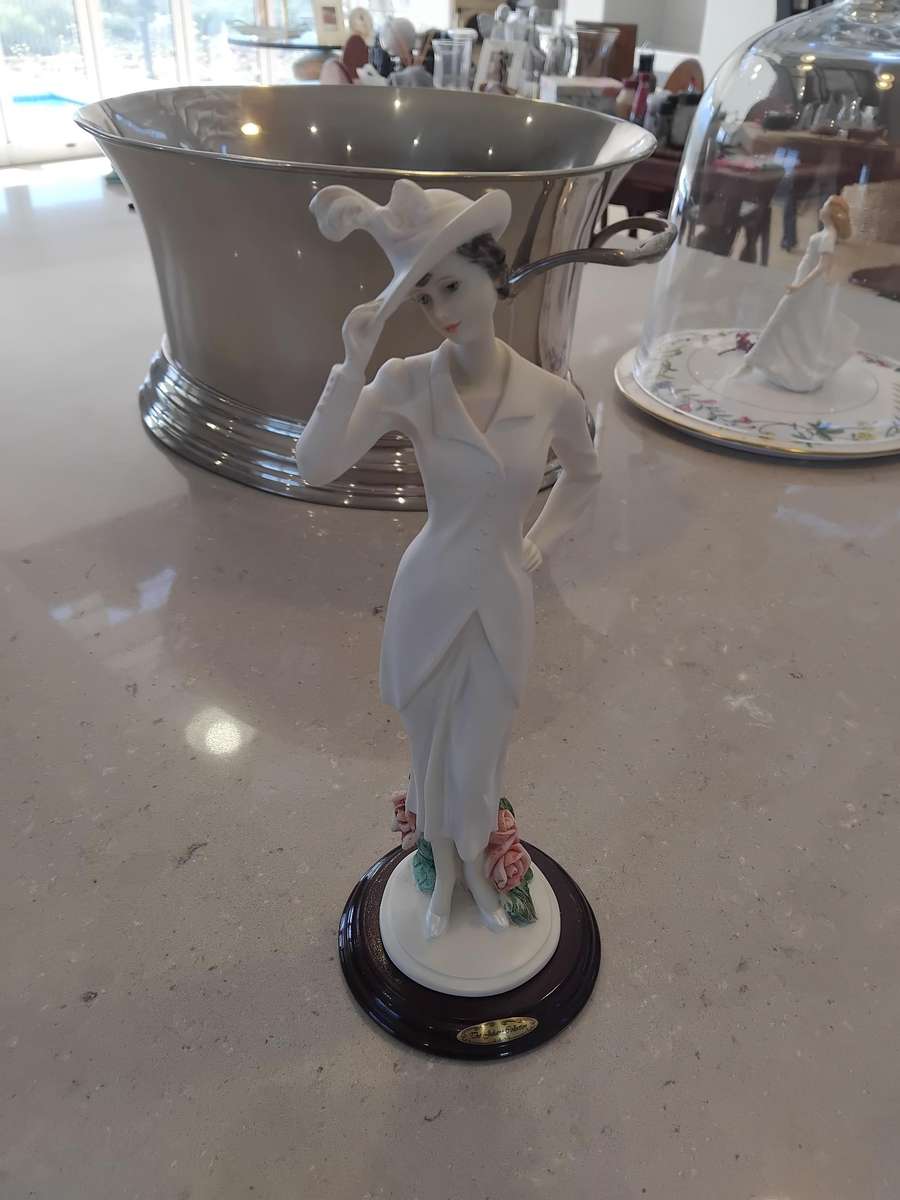 JULIANA Collection - Art Deco Figurine - Girl with a Feather Hat.