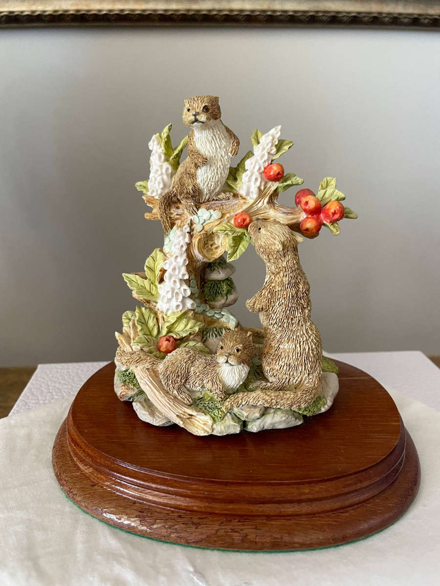 Vintage 1992 "Nature Studies from the Leonardo Collection" Otters - Signed!