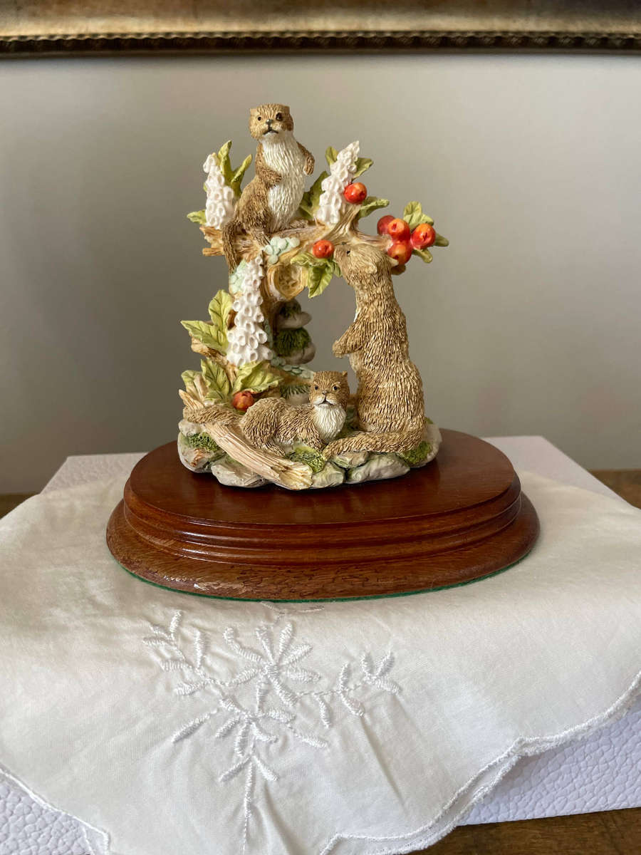 Vintage 1992 "Nature Studies from the Leonardo Collection" Otters - Signed!