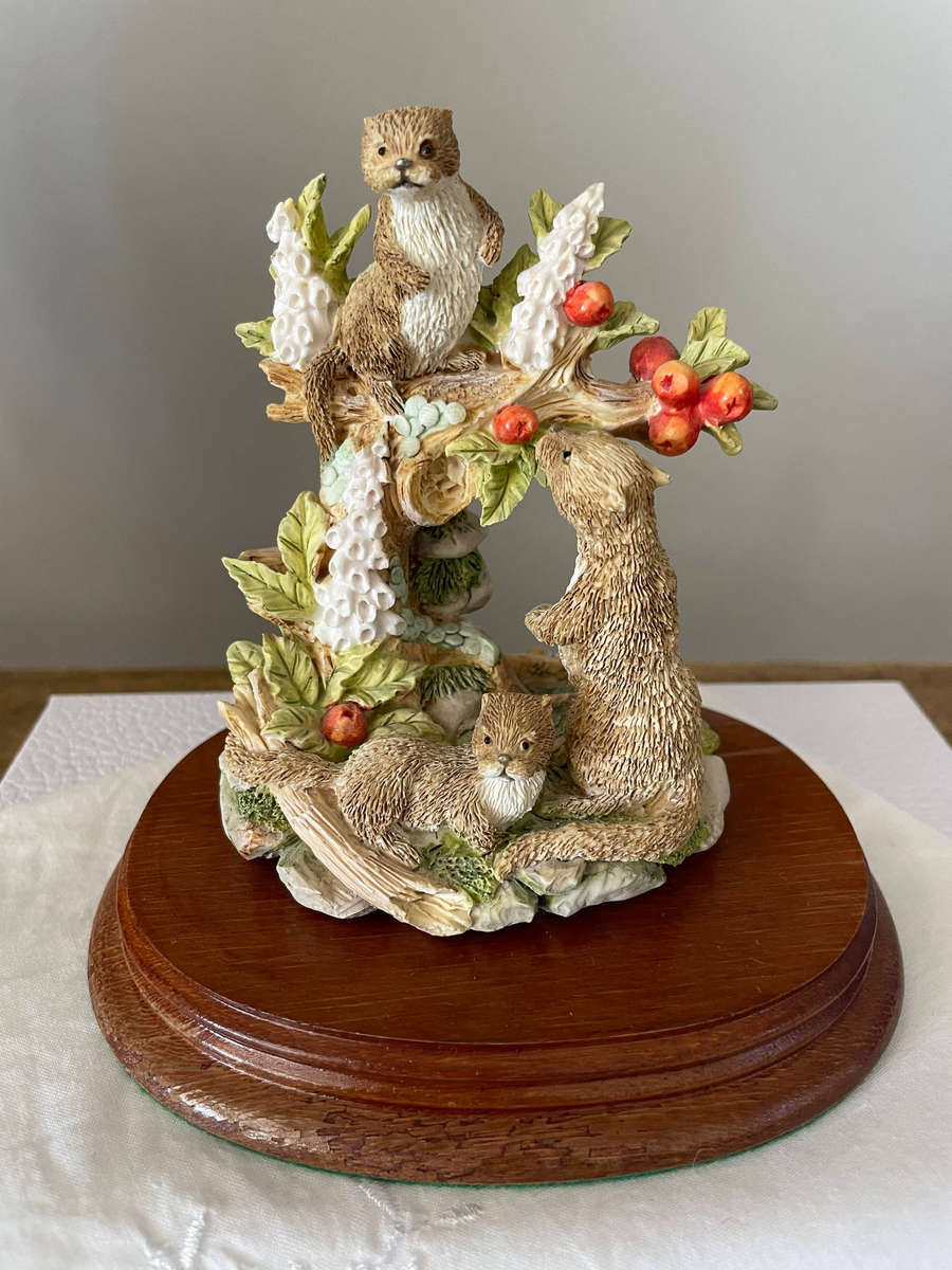 Vintage 1992 "Nature Studies from the Leonardo Collection" Otters - Signed!