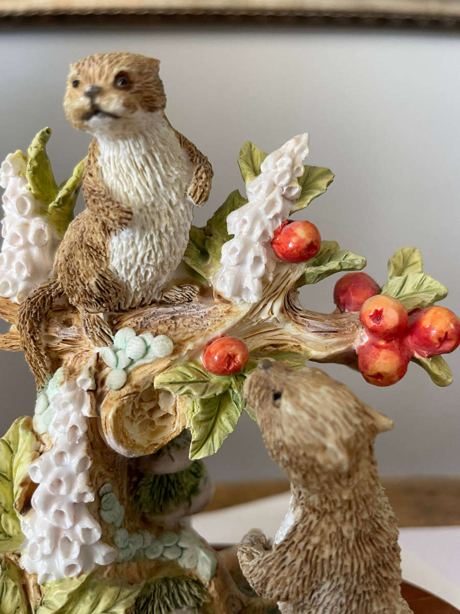 Vintage 1992 "Nature Studies from the Leonardo Collection" Otters - Signed!