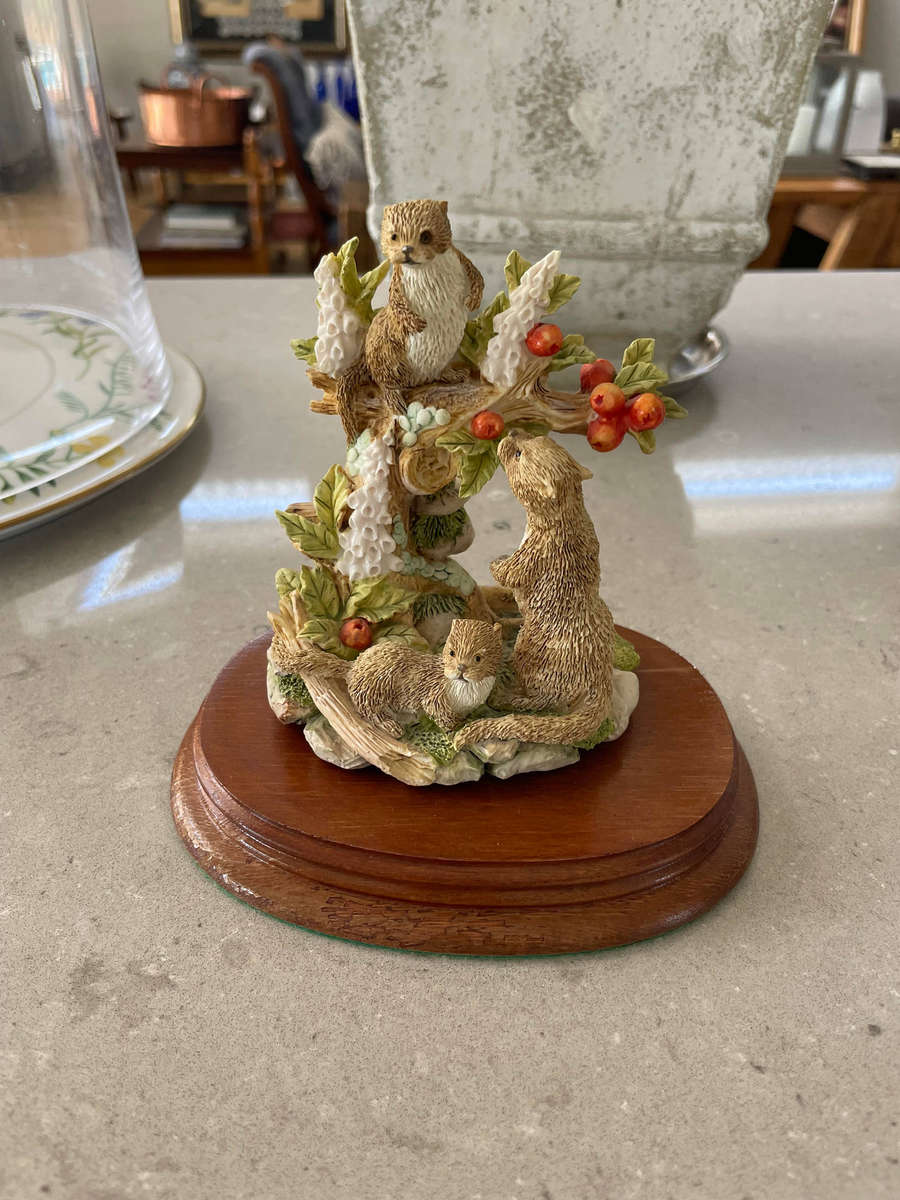 Vintage 1992 "Nature Studies from the Leonardo Collection" Otters - Signed!