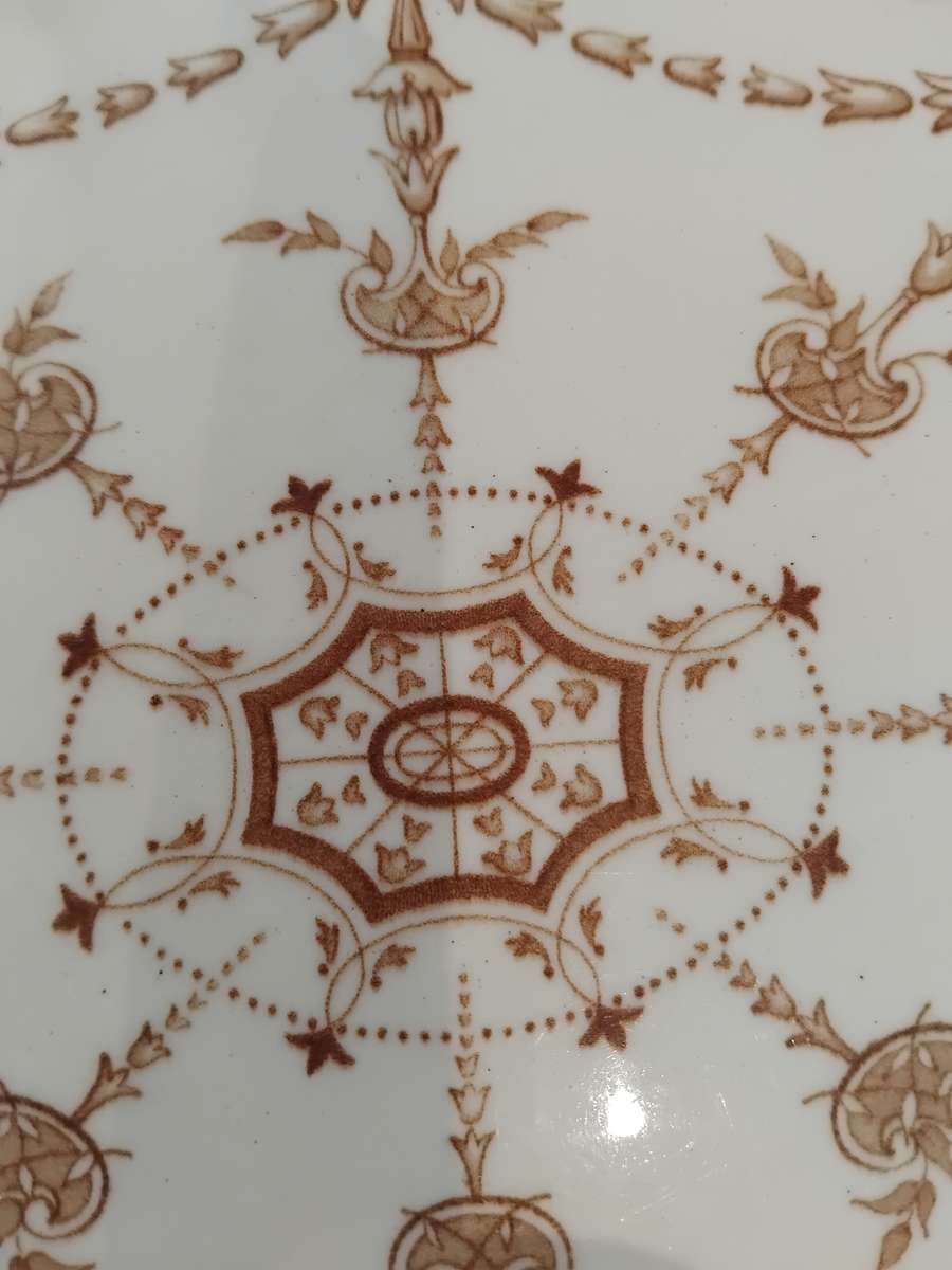 Rare, Antique 1886 TC Brown Westhead Moore and Co - Design Pergolesi - Large Serving Platter.