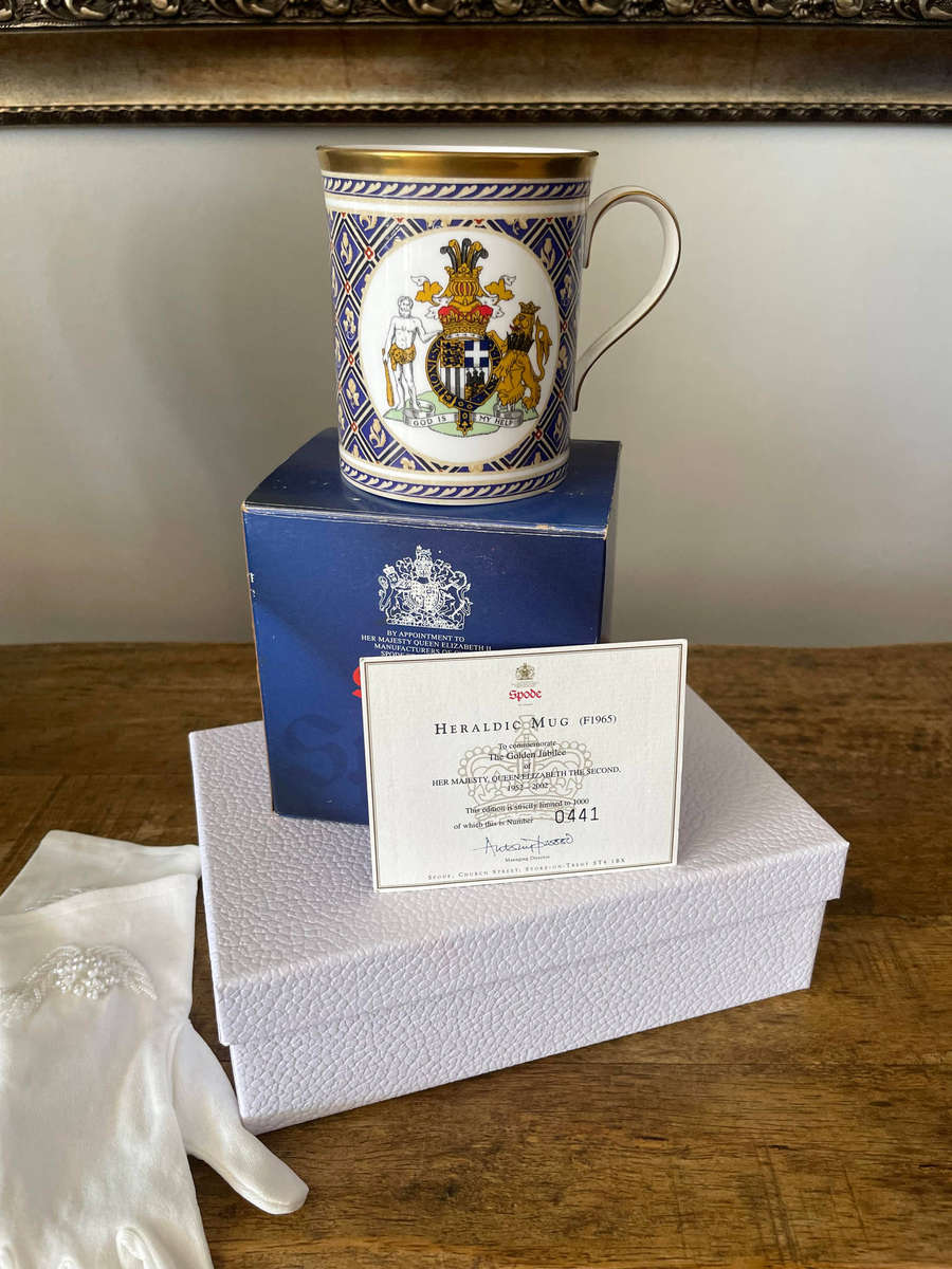 Spode Limited Edition "Heraldic Mug" No. 0441 of 1000 F1965 with Box & COA
