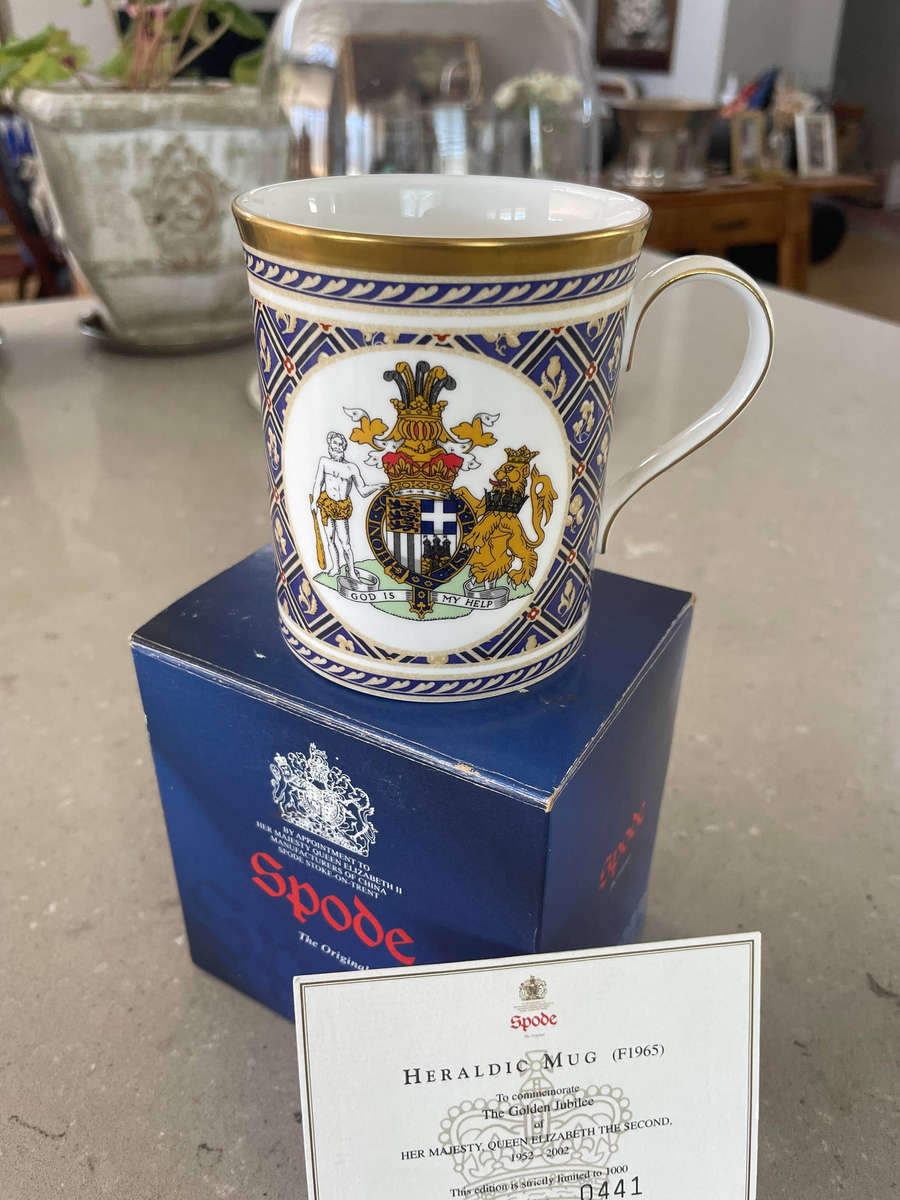 Spode Limited Edition "Heraldic Mug" No. 0441 of 1000 F1965 with Box & COA
