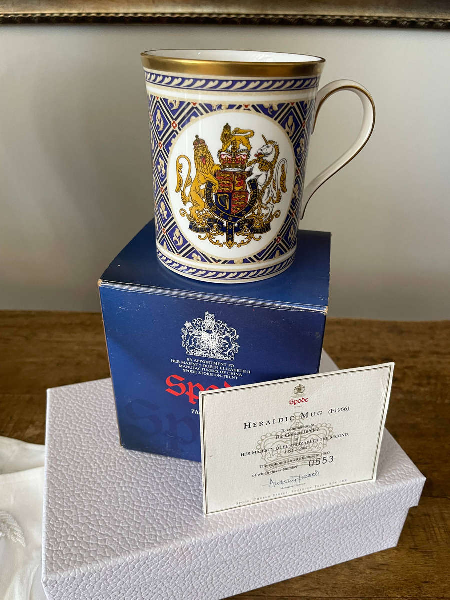 Spode Limited Edition "Heraldic Mug" No. 0553 of 1000 F1965 with Box & COA