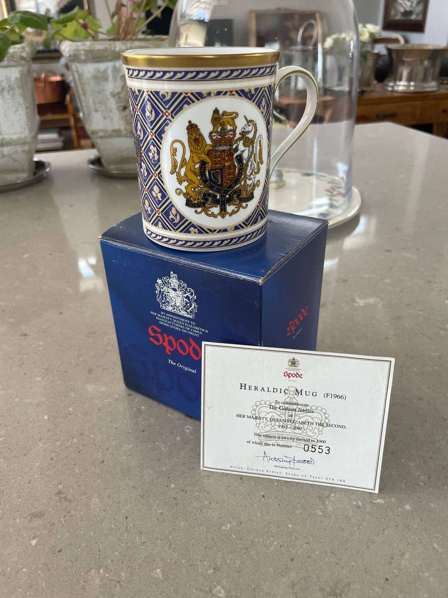 Spode Limited Edition "Heraldic Mug" No. 0553 of 1000 F1965 with Box & COA