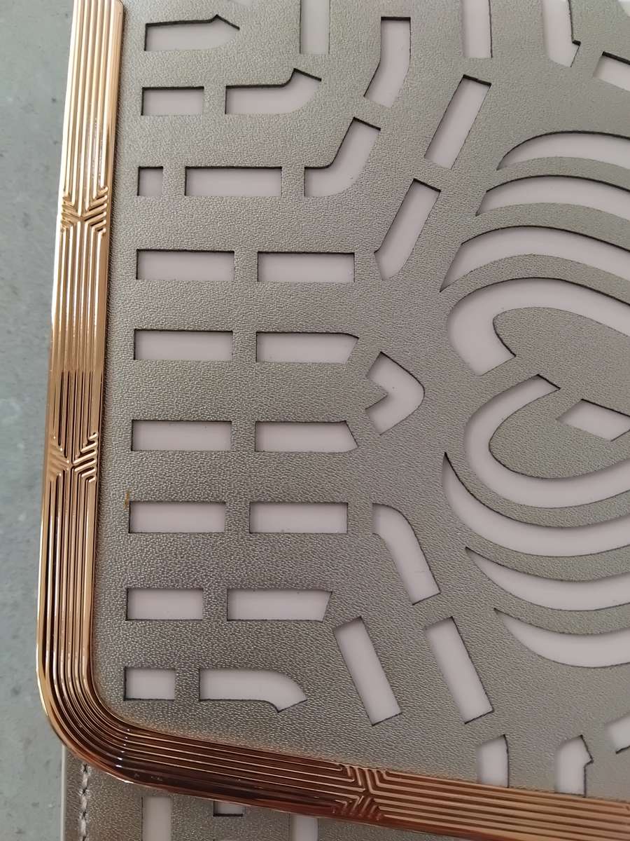 TED BAKER LONDON - Rose Gold Bree Cut Out Bow Clutch Handbag with removeable chain in original bag!